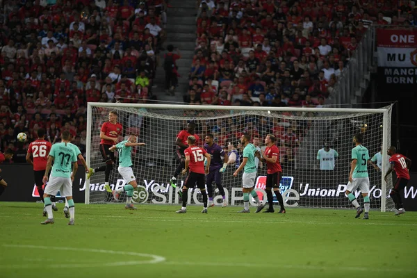 Kallang-singapore-20jul2019:Player of manchester united in actio — Stock Photo, Image