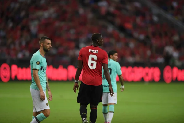 Kallang-Singapore-20jul2019: Paul Pogba #6 spelare i Manchester u — Stockfoto