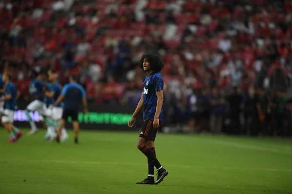 Kallang-singapore-20jul2019: Tahith chong # 44 player of mancheste — стоковое фото