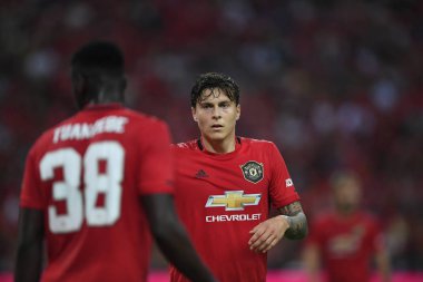 Kallang-Singapur-20jul2019: Victor Lindelof #2 Manches oyuncusu