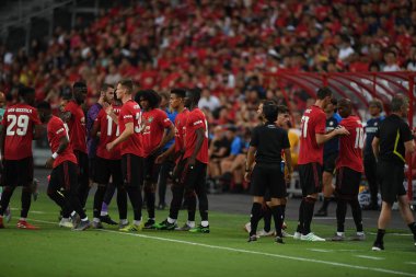 Kallang-Singapur-20jul2019: Manchester United oyuncusu Actio 'da