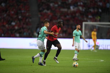 Kallang-Singapur-20jul2019: Paul Pogba #6 Manchester u oyuncusu