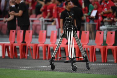 Kallang-Singapur-20jul2019: Manchester büyük tripod canlı akışı