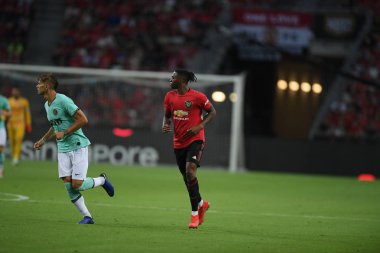 Kallang-Singapur-20jul2019: Aaron WAN-bissaka #29 Manchester oyuncusu