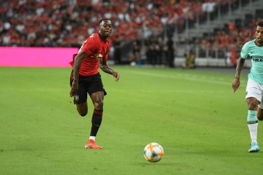 Kallang-Singapur-20jul2019: Aaron WAN-bissaka #29 Manchester oyuncusu