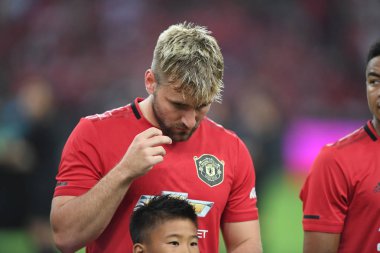Kallang-Singapur-20jul2019: Luke Shaw #23 oyuncu Manchester u