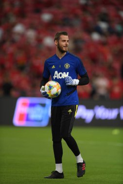 Kallang-Singapur-20jul2019: David de GEA #1 Manchester oyuncusu