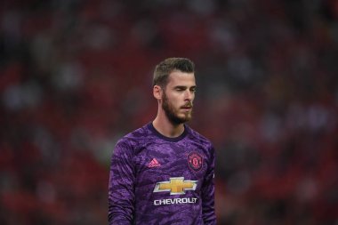 Kallang-Singapur-20jul2019: David de GEA #1 Manchester oyuncusu