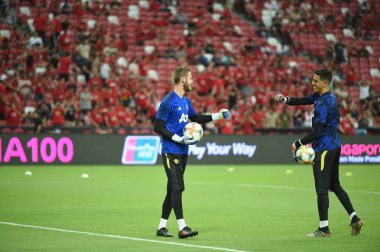 Kallang-Singapur-20jul2019: David de GEA #1 Manchester oyuncusu