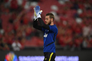 Kallang-Singapur-20jul2019: David de GEA #1 Manchester oyuncusu
