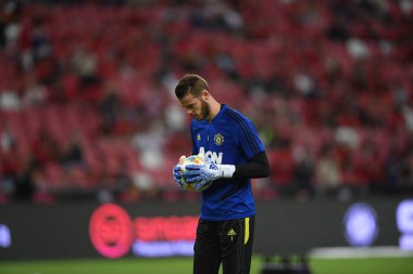 Kallang-Singapur-20jul2019: David de GEA #1 Manchester oyuncusu
