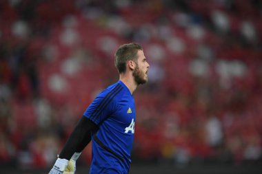 Kallang-Singapur-20jul2019: David de GEA #1 Manchester oyuncusu