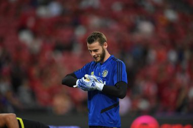 Kallang-Singapur-20jul2019: David de GEA #1 Manchester oyuncusu