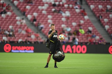 Kallang-Singapur-20jul2019: Michael Carrick personel antrenörü manch