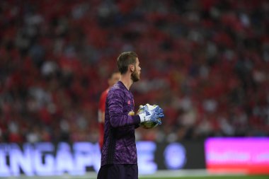 Kallang-Singapur-20jul2019: David de GEA #1 Manchester oyuncusu