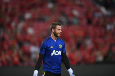 Kallang-Singapur-20jul2019: David de GEA #1 Manchester oyuncusu