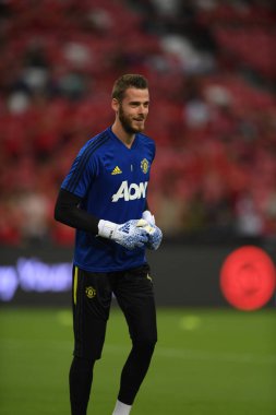 Kallang-Singapur-20jul2019: David de GEA #1 Manchester oyuncusu