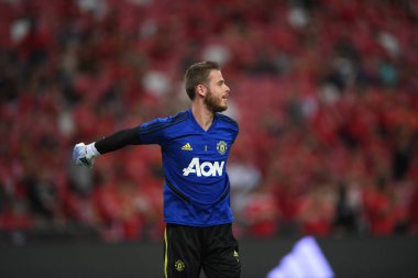 Kallang-Singapur-20jul2019: David de GEA #1 Manchester oyuncusu