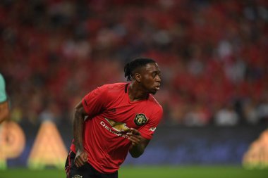 Kallang-Singapur-20jul2019: Aaron WAN-bissaka #29 Manchester oyuncusu
