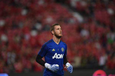 Kallang-Singapur-20jul2019: David de GEA #1 Manchester oyuncusu