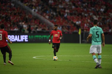 Kallang-Singapur-20jul2019: Fred #17 oyuncu Manchester United