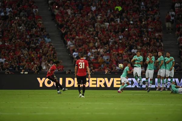 Kallang-singapore-20jul2019: Marcus rashford # 10 player of manche — стоковое фото