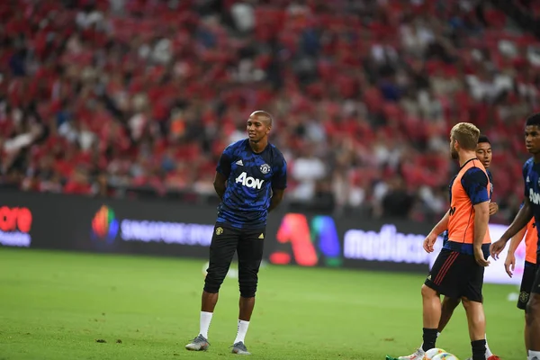 Kallang-singapore-20jul2019: Ashley young # 18 player of mancheste — стоковое фото