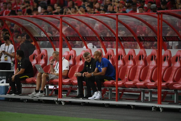 Kallang-Singapur-20jul2019: OLE Gunnar solskjaer Manager Manc — Stock fotografie