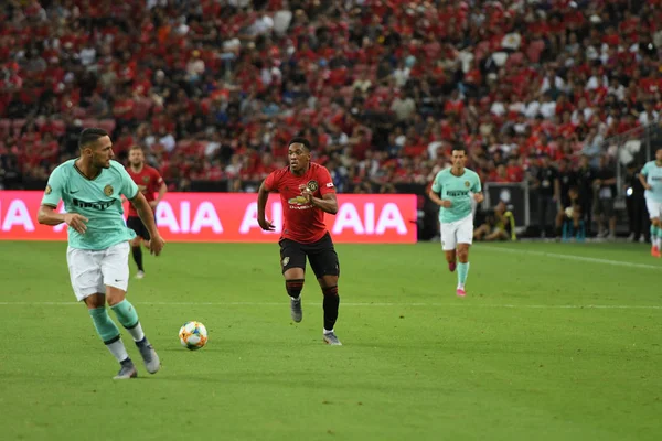 Kallang-singapore-20luglio2019: Anthony martial # 11 player of manche — Foto Stock