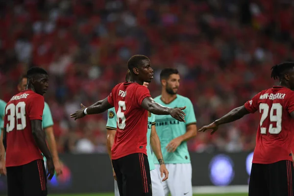 Kallang-Singapore-20jul2019: Paul Pogba #6 spelare i Manchester u — Stockfoto