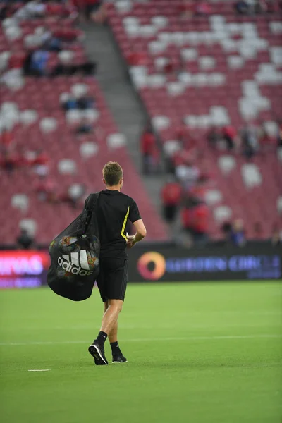 Kallang-singapore-20jul2019: Michael carrick staff coach of manch — Fotografia de Stock