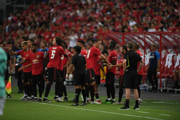 Kallang-Singapore-20jul2019: speler van Manchester United in actio — Stockfoto