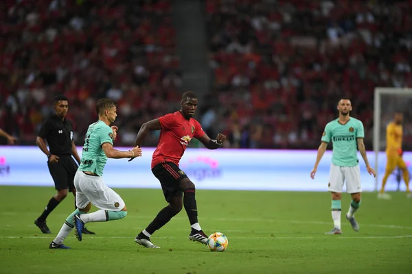 Kallang-singapore-20jul2019: Paul pogba # 6 jugador de manchester u —  Fotos de Stock