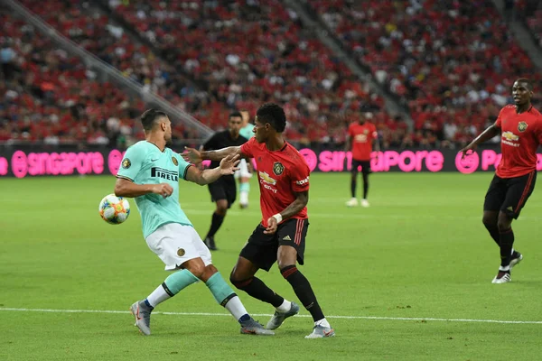 Kallang-singapore-20jul2019: Marcus rashford # 10 player of manche — стоковое фото