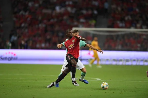 Kallang-singapore-20jul2019: Paul pogba # 6 jugador de manchester u —  Fotos de Stock