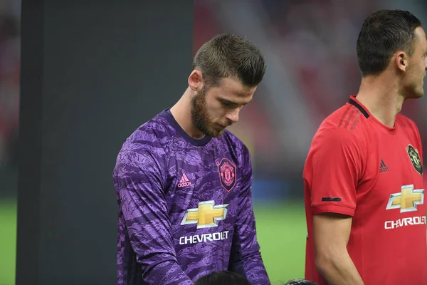 Kallang-singapore-20jul2019: David de gea # 1 jugador de manchester — Foto de Stock