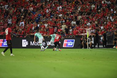 Kallang-Singapur-20jul2019: Aaron WAN-bissaka #29 Manchester oyuncusu