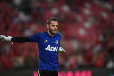 Kallang-Singapur-20jul2019: David de GEA #1 Manchester oyuncusu