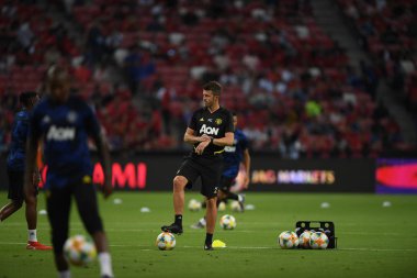 Kallang-Singapur-20jul2019: Michael Carrick personel antrenörü manch