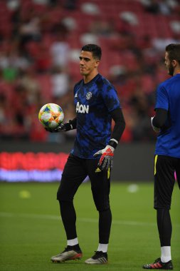 Kallang-Singapur-20jul2019: Joel Pereira #40 Mancheste oyuncusu