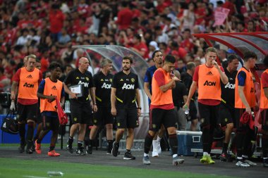 Kallang-Singapur-20jul2019: Manchester United oyuncusu Actio 'da