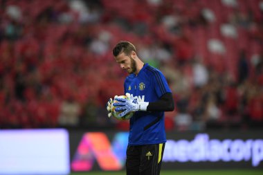 Kallang-Singapur-20jul2019: David de GEA #1 Manchester oyuncusu