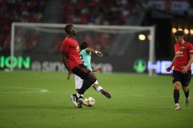 Kallang-Singapur-20jul2019: Paul Pogba #6 Manchester u oyuncusu