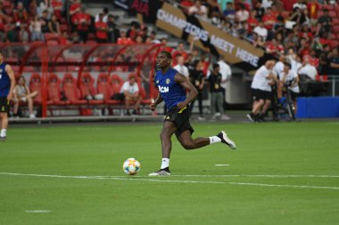 Kallang-singapore-19jul2019:Paul pogba #6 manchester u oyuncusu