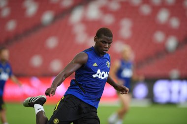 Kallang-singapore-19jul2019:Paul pogba #6 manchester u oyuncusu