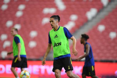 Kallang-singapore-19jul2019:Chris manches #12 oyuncu küçük