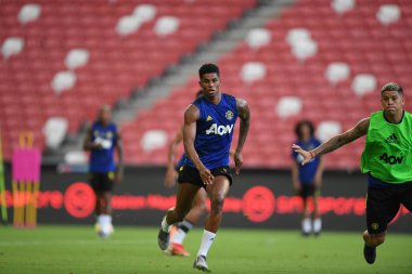 Kallang-singapore-19jul2019:Marcus rashford manche #10 oyuncusu