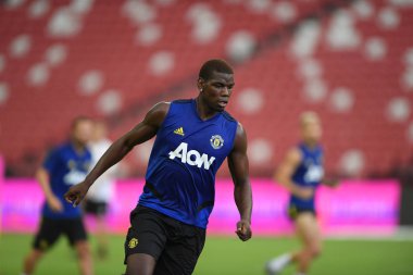 Kallang-singapore-19jul2019:Paul pogba #6 manchester u oyuncusu