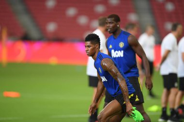 Kallang-singapore-19jul2019:Marcus rashford manche #10 oyuncusu