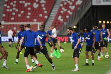 Kallang-singapore-19jul2019:Paul pogba #6 manchester u oyuncusu